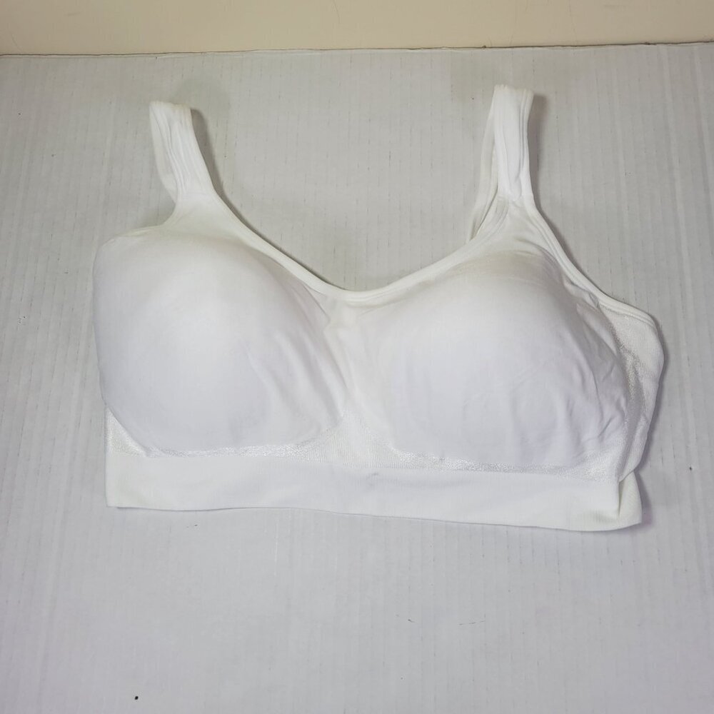 Truekind White Daily Comfort Wire Free Shaper Bra #10022 Size 3x